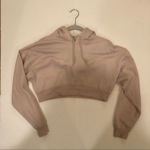 Cropped hoodie sweatshirt